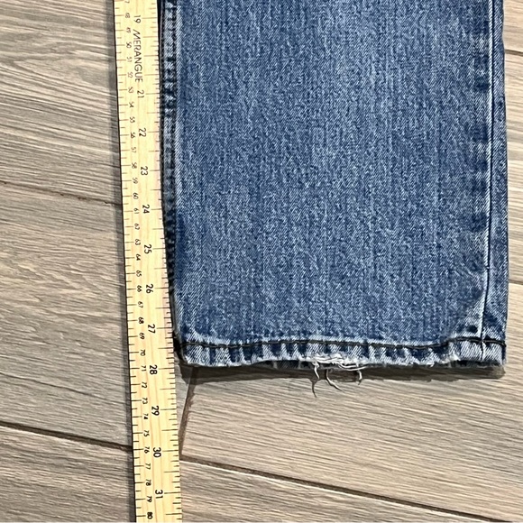 Levi’s 516 Straight Leg Jeans Men’s fits 36x28 Blue Faded Distressed Classiccore - Picture 12 of 15